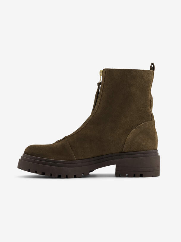 donna zip stivaletti militari