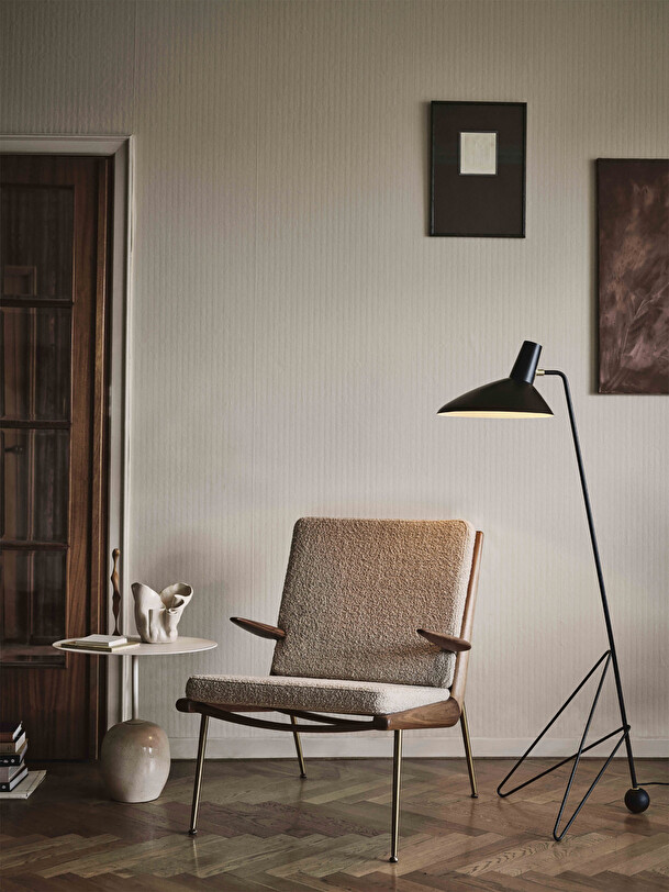 fauteuil boomerang hm2 chene - amptradizione beige