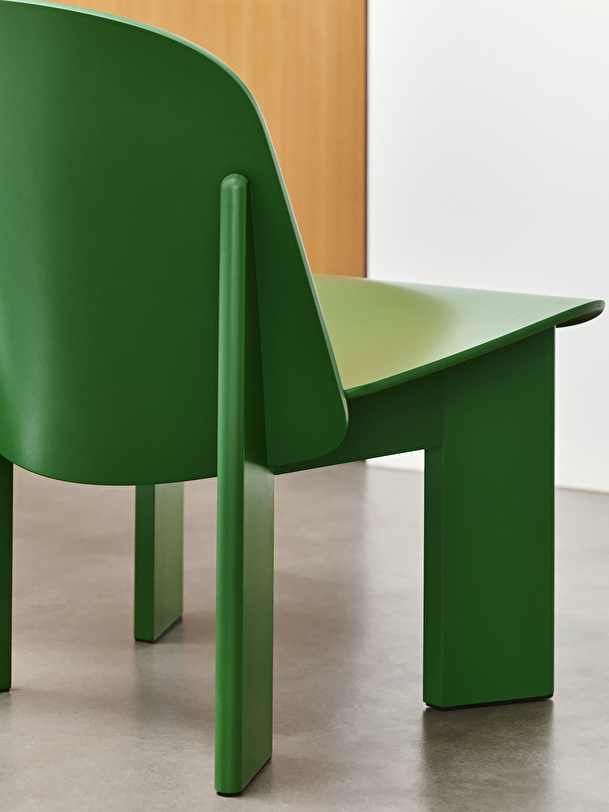 scalpello poltrona in legno verde