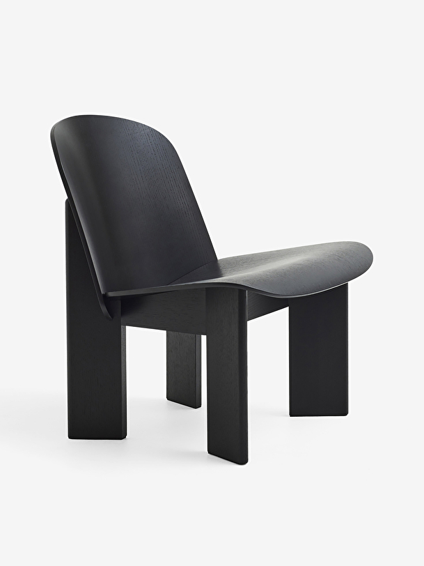 scalpello poltrona in legno nero