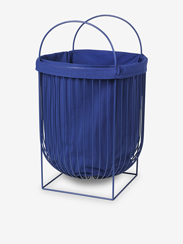 cesto per la borsa rimovibile blu 21x30x42 blu
