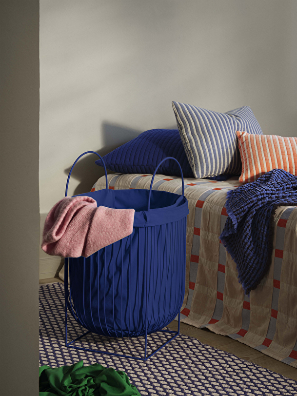 cesto per la borsa rimovibile blu 21x30x42 blu
