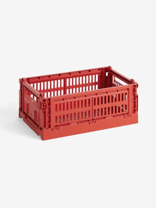 panier colore cassa s polipropilene riciclare rouge - fieno rosso