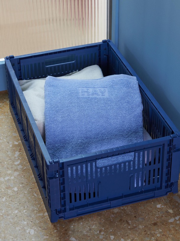 panier colore cassa s polipropilene riciclare bleu ciel - fieno cielo