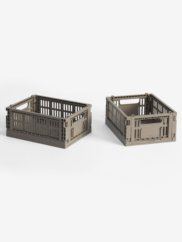 set de 2 mini casse cassa warm grey - hay grigio