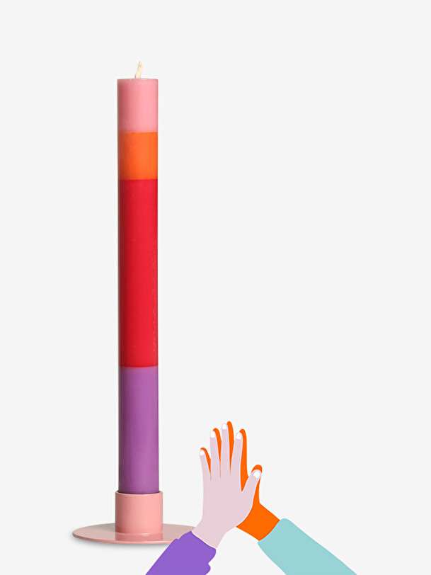 buona sensazione di candela multicolore