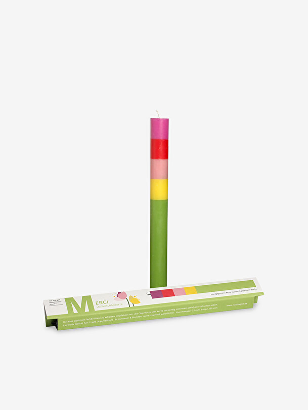 grazie candela multicolore