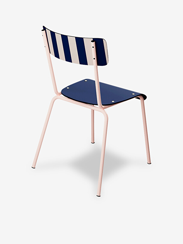 suzie navy a righe sedia marino