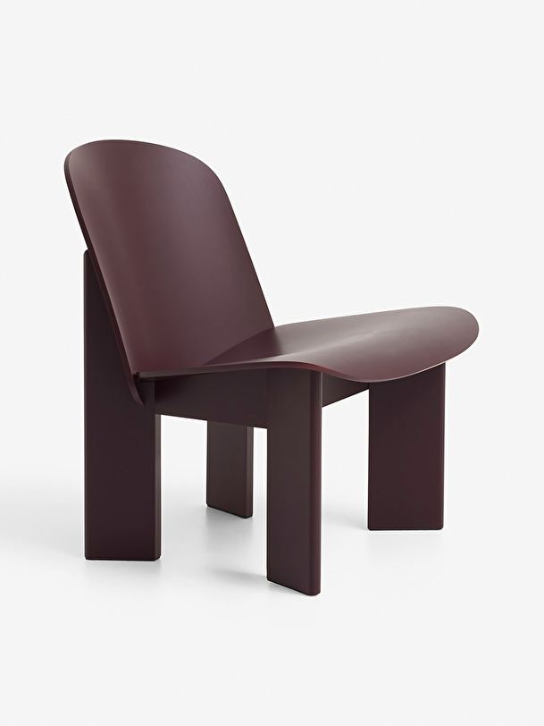 scalpello poltrona in legno bordeaux