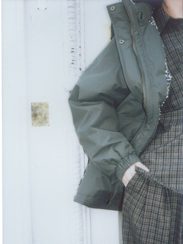 oxana puffer giacca militare