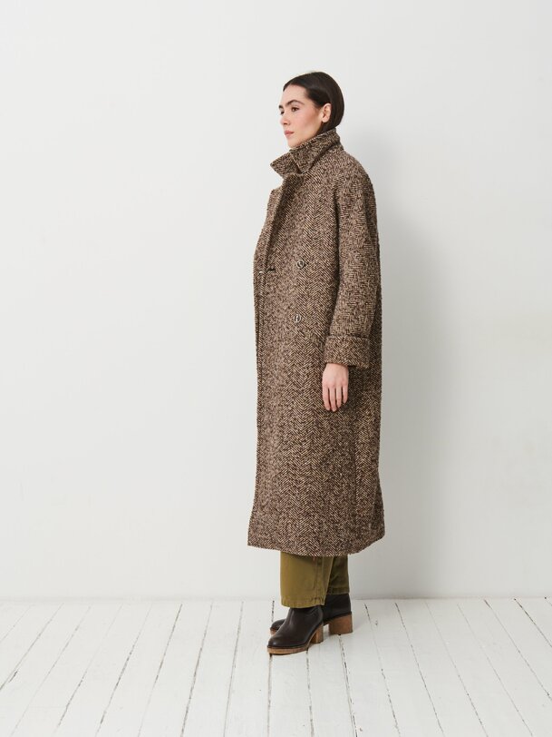 osenin cappotto di castagno