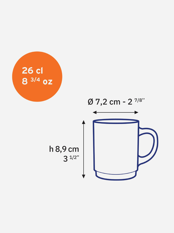 tazza di versailles 25cl - duralex verde