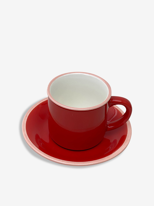 tasse ristretto céramique - bazar de luxe red