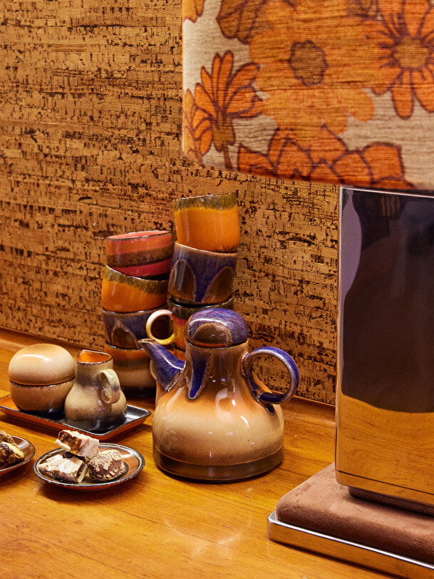 set di 4 tazze di caffè multicolore