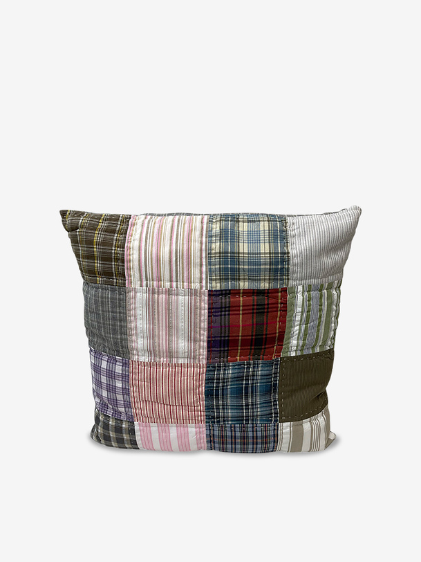 coussin patchwork 2 65x65cm - bazar de luxe multicolore