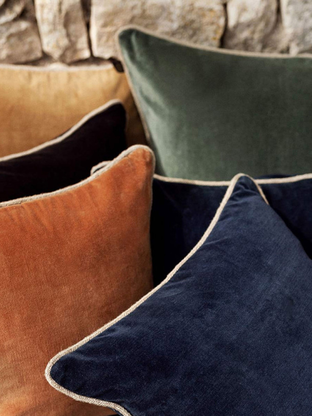 coussin nuova delhi oro 45x45 - haomy oro