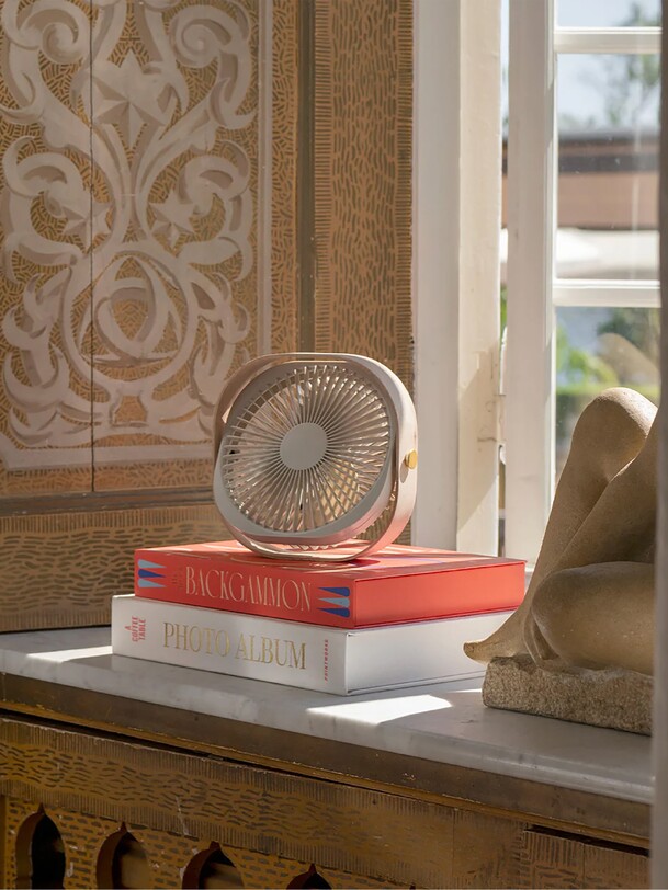 ventilateur portatile fantastico beige - kubbick stamperia beige