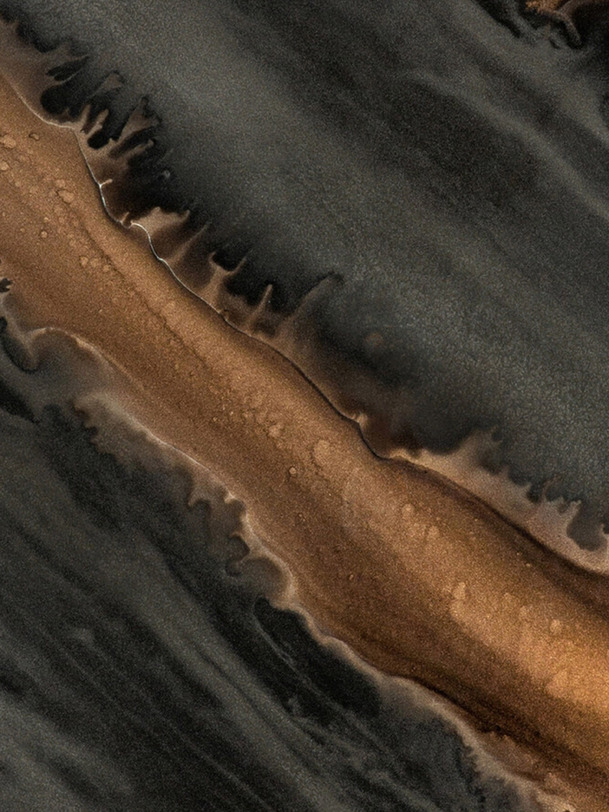 vassoio in vetro organico di inchiostro multicolore
