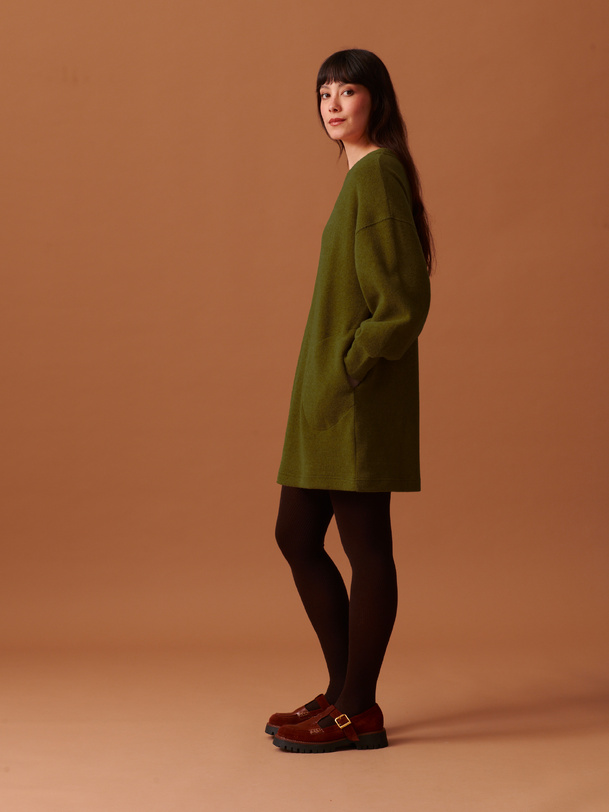 orelia dress khaki