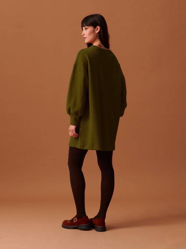 orelia dress khaki