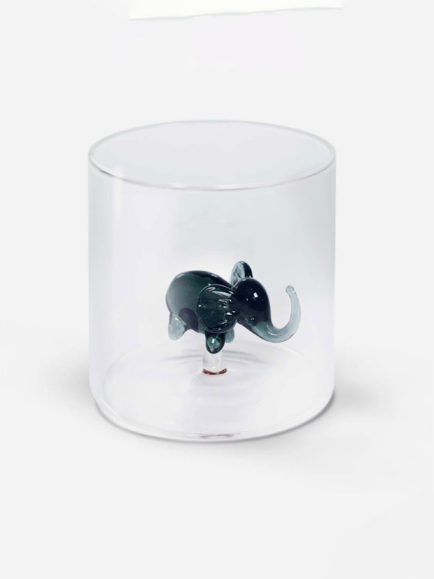 verre statuina elefante - wd lifestyle grigio