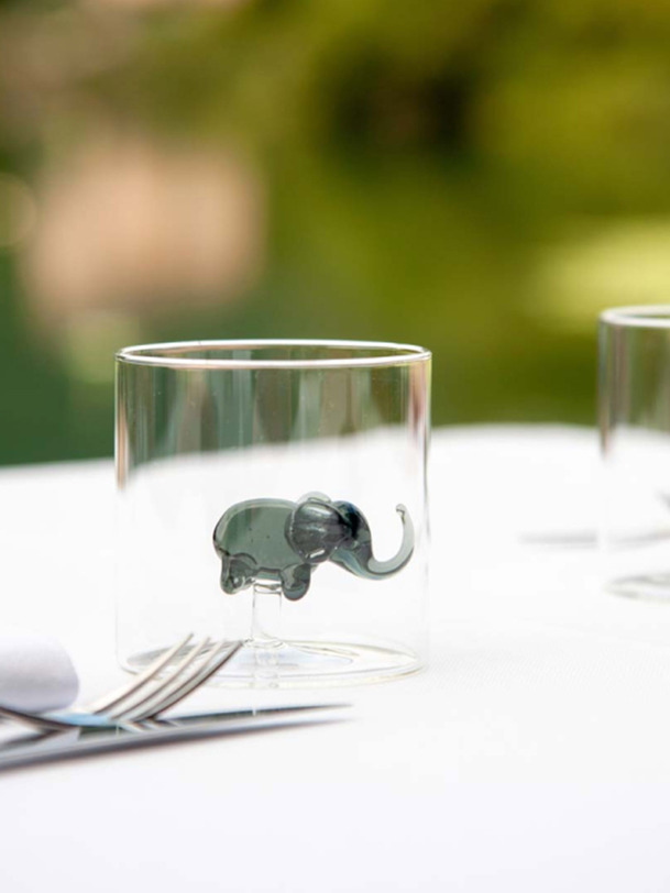 verre statuina elefante - wd lifestyle grigio