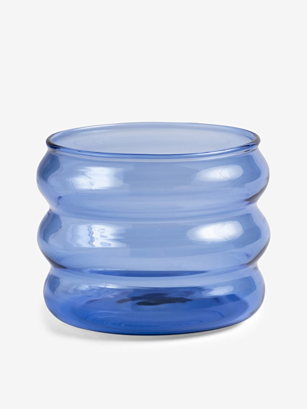 blu paffuto vetro blu
