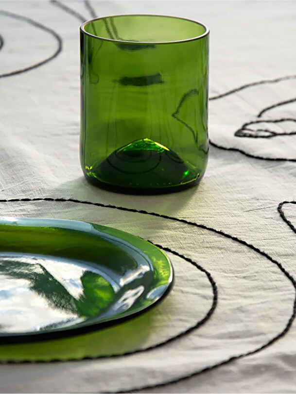 set di 4 dibattito occhiali da 25cl verde