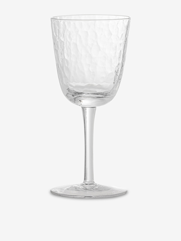 set 4 verres un vin marteles d8 h17 - bloomingville trasparente