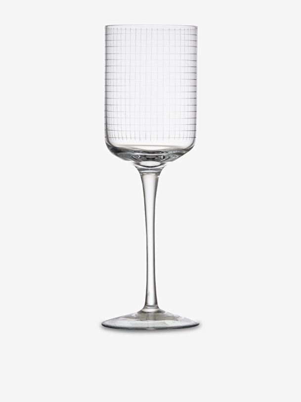 set di 4 bicchieri da vino trasparente