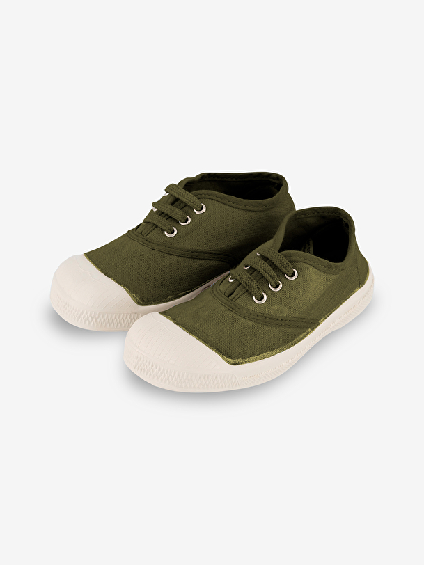 i bambini lace-up tennis khaki
