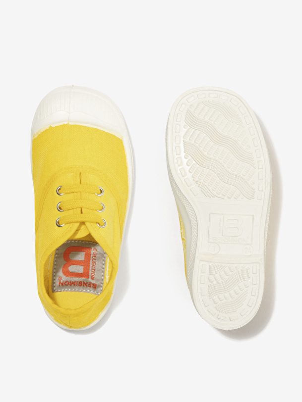 i bambini lace-up tennis limone