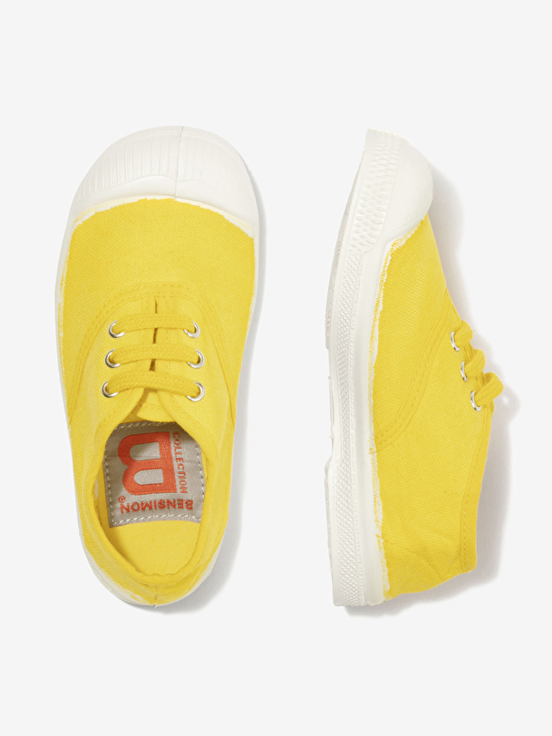 i bambini lace-up tennis limone