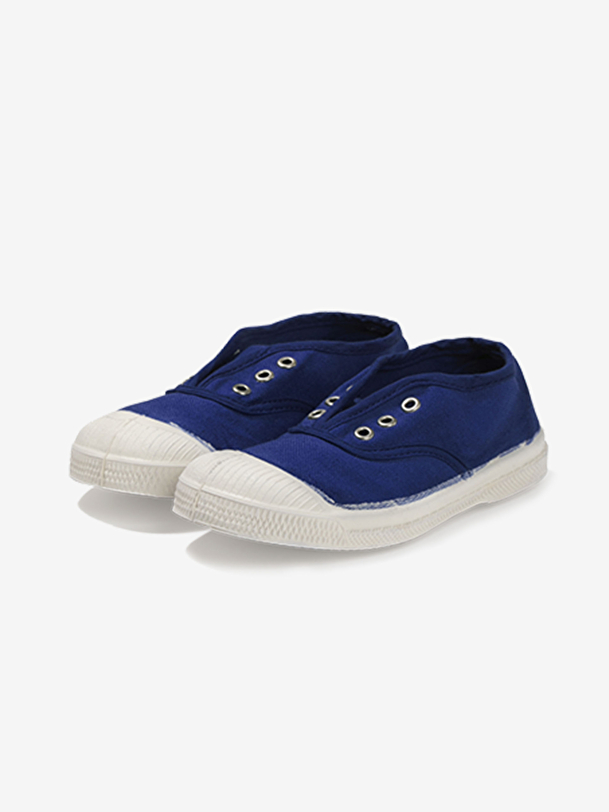 i bambini lace-up tennis blu brillante