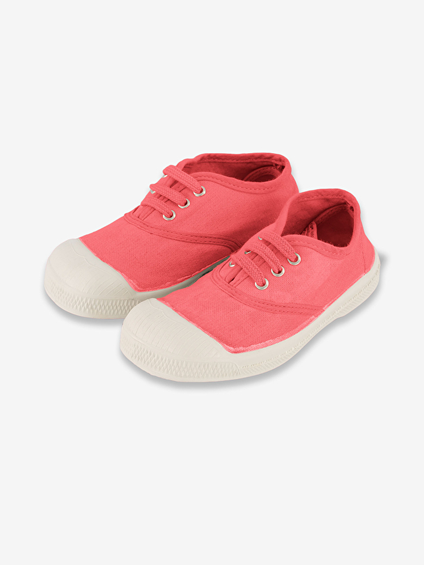 i bambini lace-up tennis hibiscus