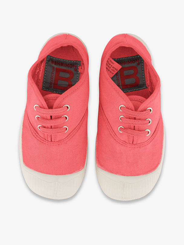 i bambini lace-up tennis hibiscus