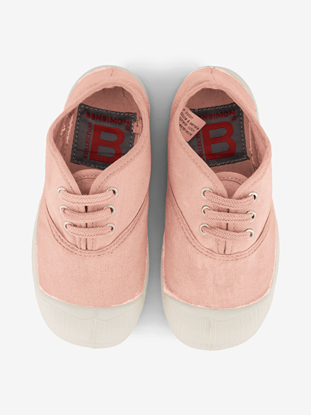 i bambini lace-up tennis rosa chiaro