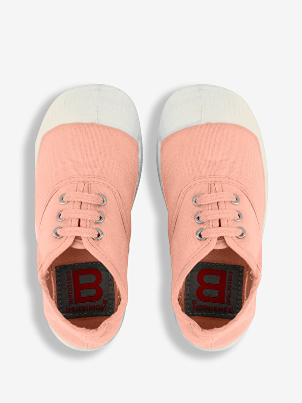 i bambini lace-up tennis rosa