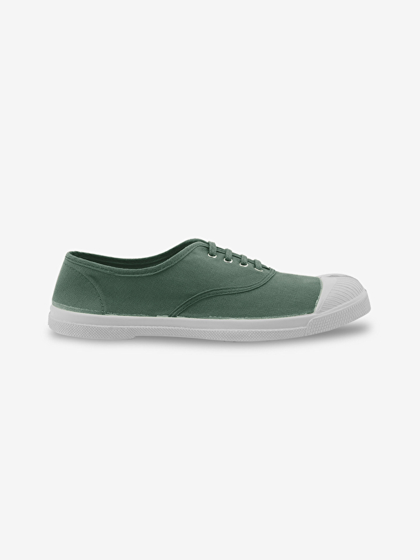 luomo lace-up tennis matcha