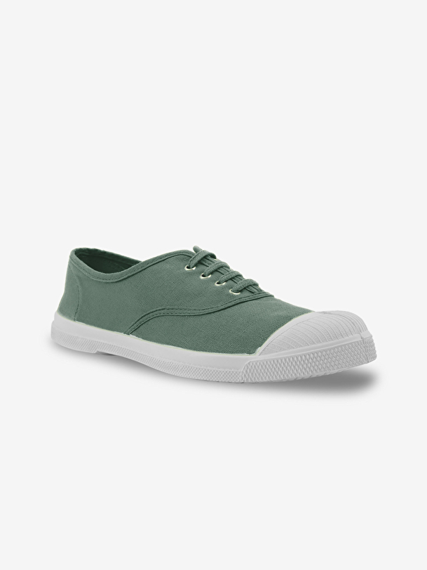 luomo lace-up tennis matcha