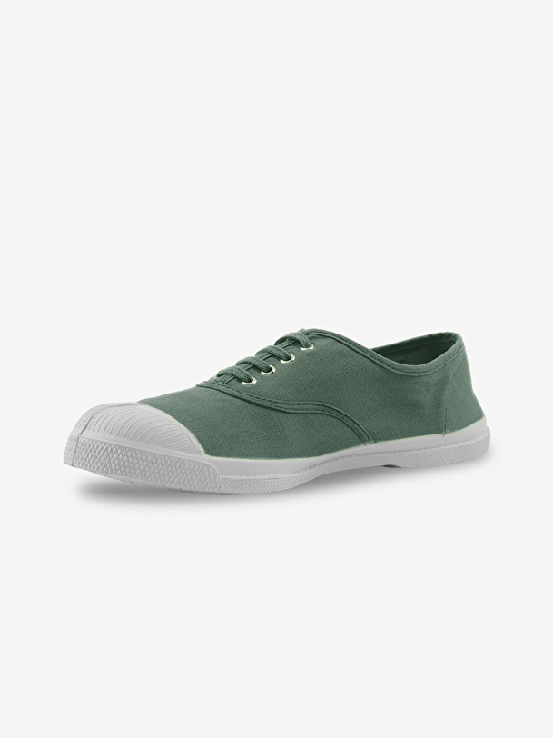 luomo lace-up tennis matcha