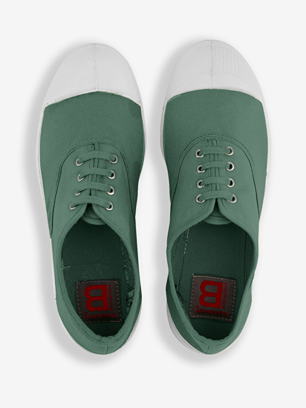 luomo lace-up tennis matcha