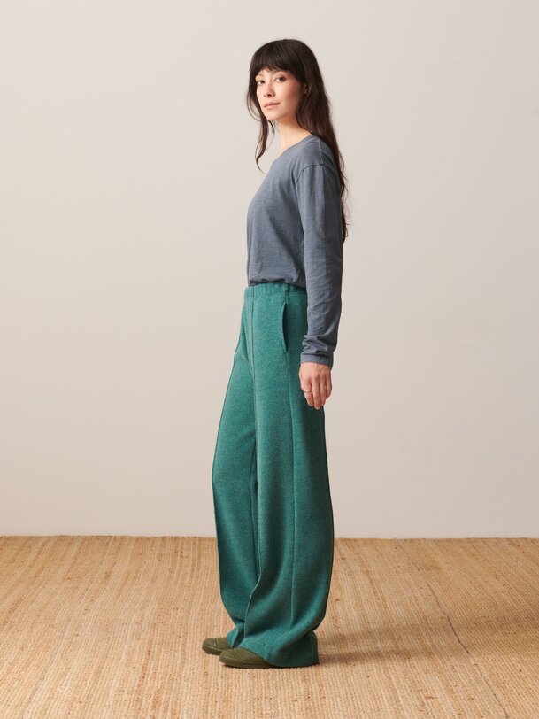 luckylon pantaloni blu verde