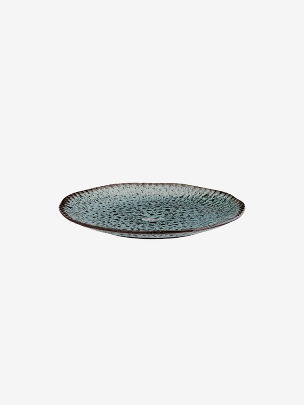 assiette di gres t.m - mme stoltz blu