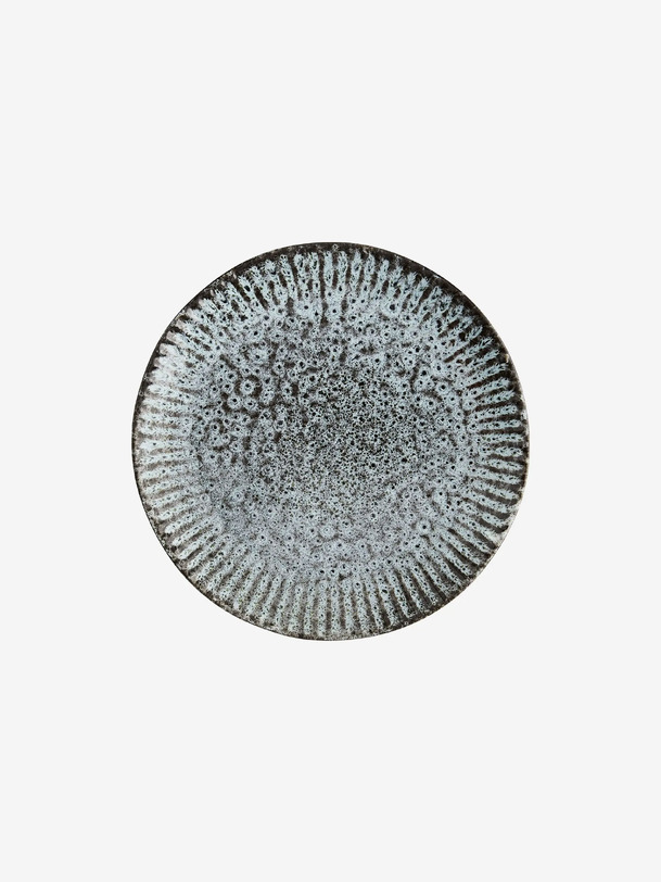 assiette di gres t.m - mme stoltz blu