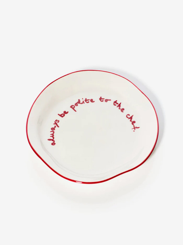 assiette essere educato e chef eclettico stile di vita rosso