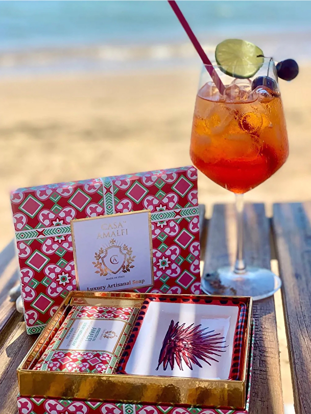 amalfi aperitivo sapone rosa