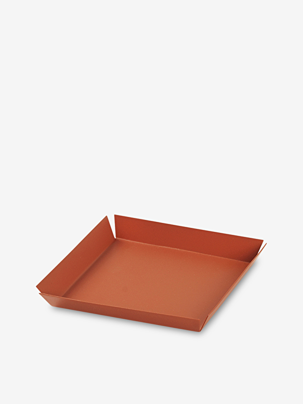 mini quadrato arancione vassoio arancio