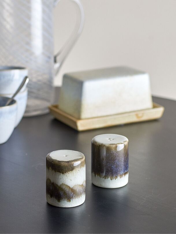 set poivre et sel céramique - bloomingville grigio