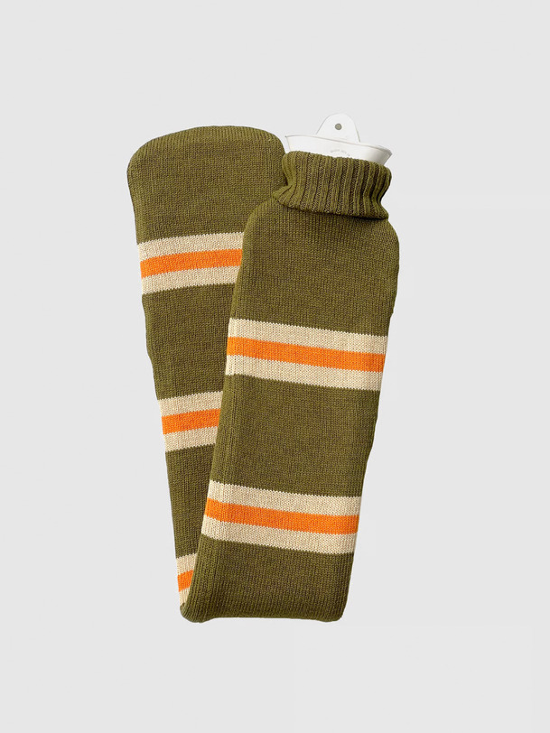 organiche e di lunga bottiglia di acqua calda khaki-arancio kaki